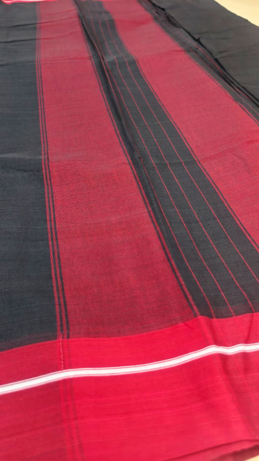 Ilkal cotton silk handloom saree with Gayatri and Chikki Paras border