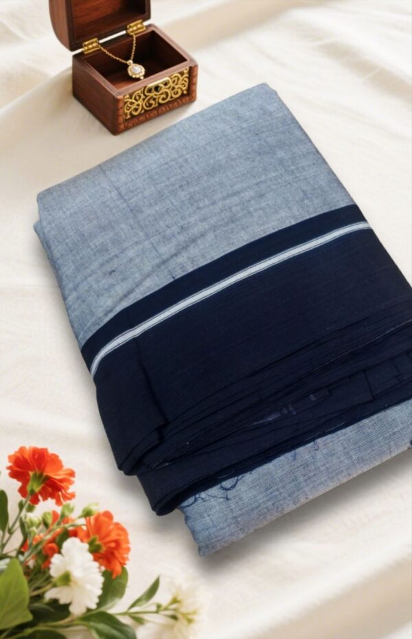 Ilkal cotton silk handloom saree with Gayatri and Chikki Paras border