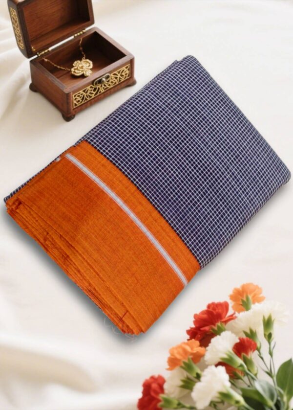 Traditional Patteda Anchu saree with elegant handloom design