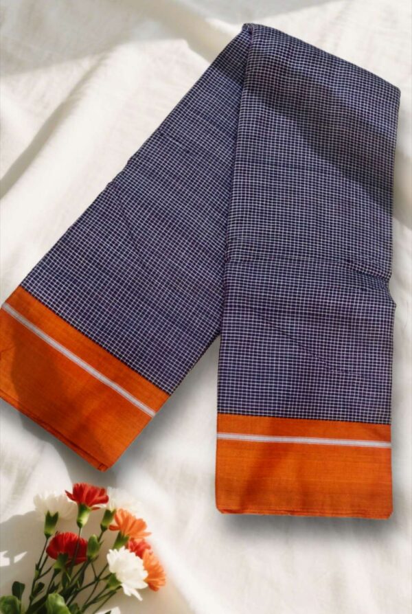 Traditional Patteda Anchu saree with elegant handloom design