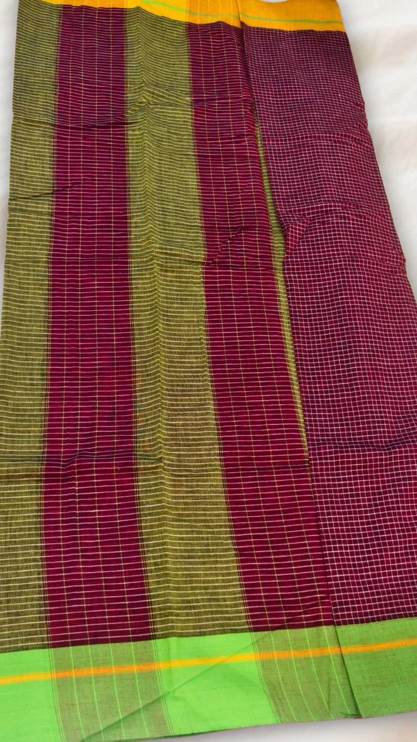 Traditional Patteda Anchu saree with elegant handloom design