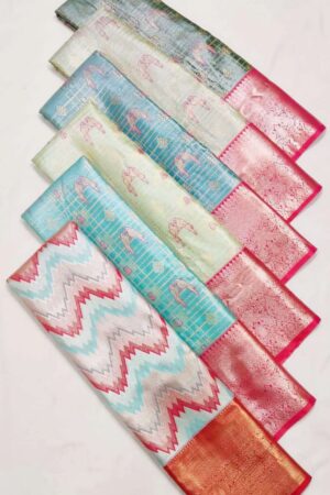Royal Pastel Banarasi-Inspired Ilkal Sarees – Limited Edition Weaves