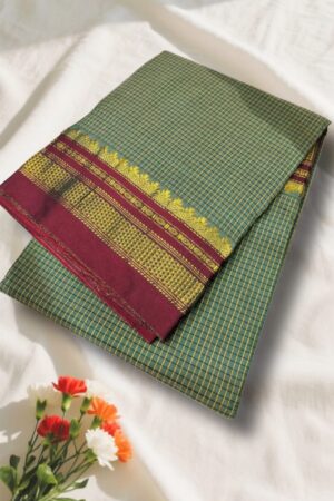 Tana Kaddi Checks Ilkal Saree | ikatra