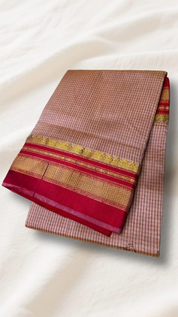 Tana Kaddi Checks Ilkal Saree | ikatra