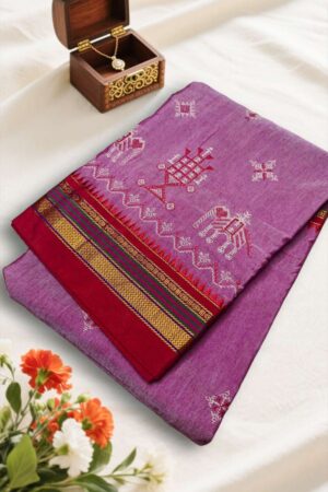 Ilkal Kasuti Saree – Soft Silk Cotton with Chikki Paras Border & Patti Pallu
