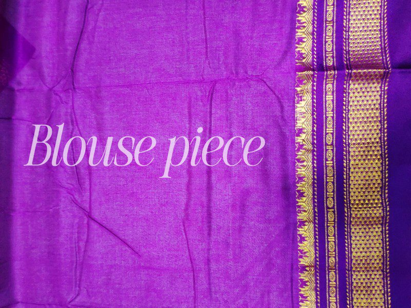 ILKAL BIG Checks Saree Mercerized Cotton - Image 5