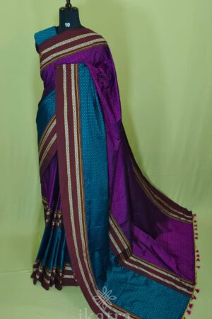 Khan Ilkal Saree   – Traditional Elegance in Pure Cotton gonda pallu
