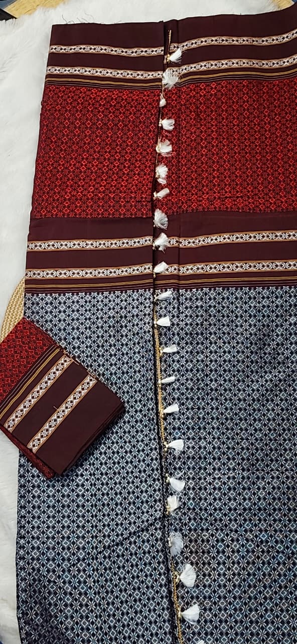 Khan Ilkal Saree – Traditional Elegance in Pure Cotton gonda pallu - Image 3