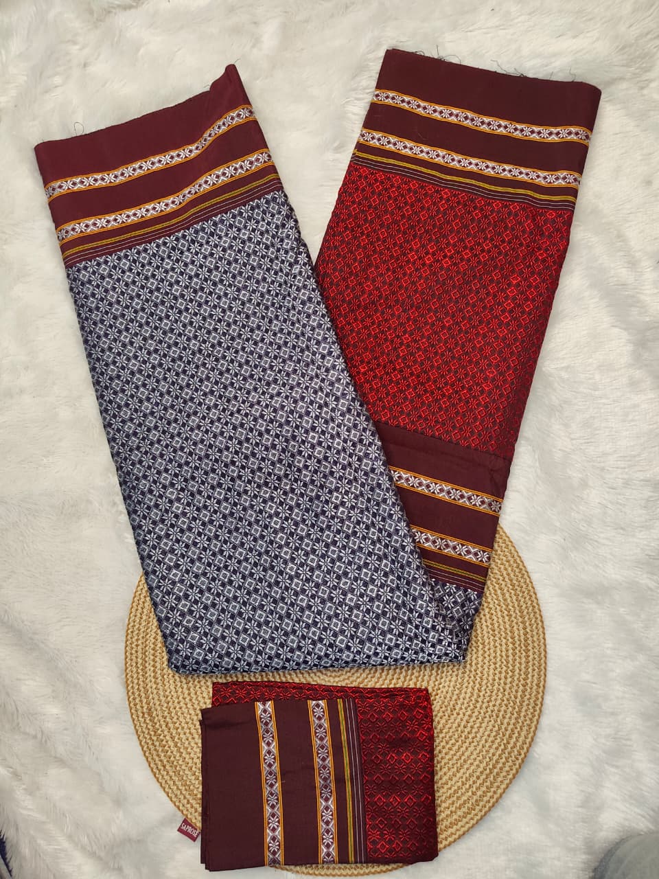 Khan Ilkal Saree – Traditional Elegance in Pure Cotton gonda pallu - Image 2