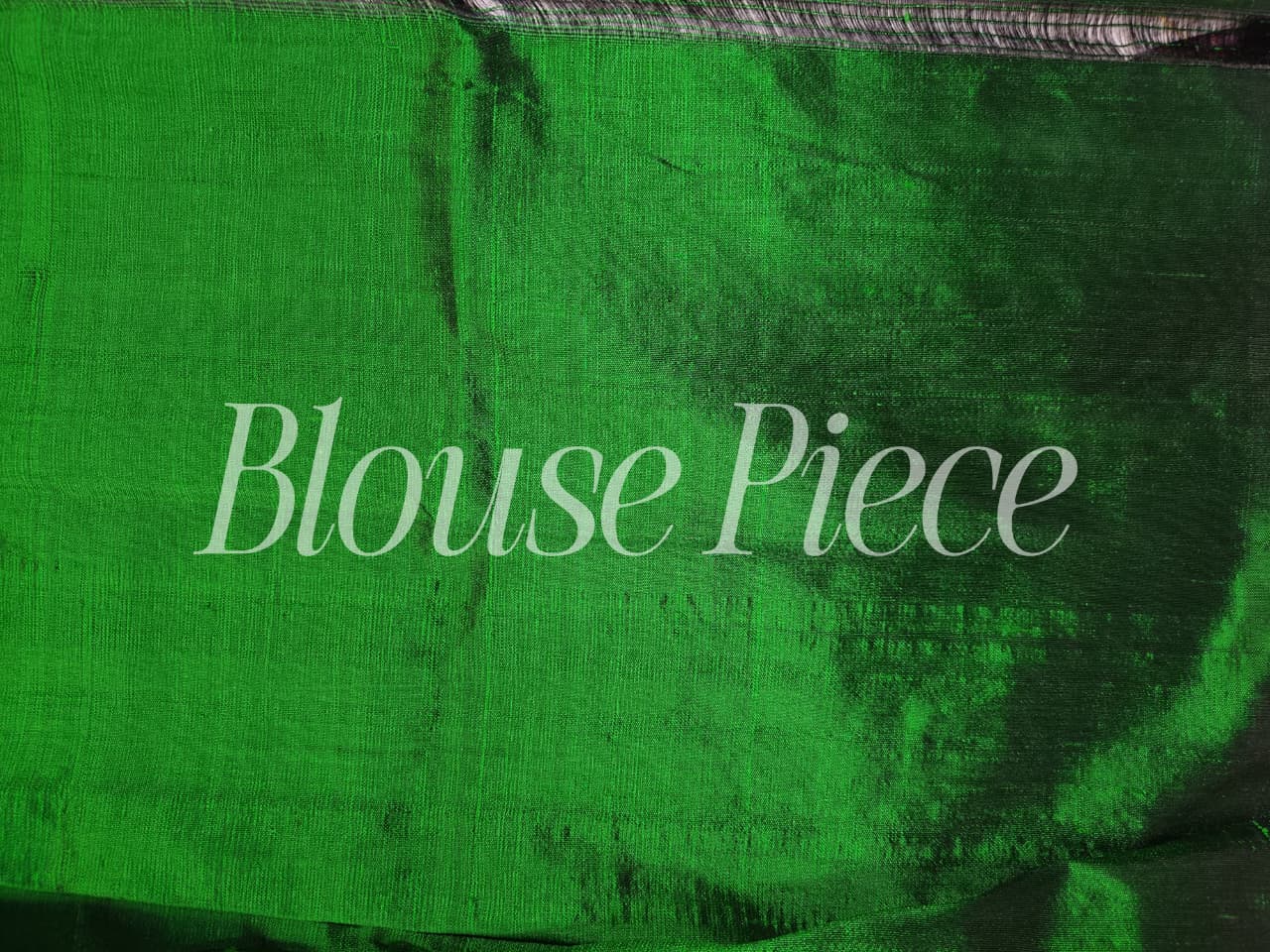 Orange And Green Pure Silk Handloom Ilkal Saree - Image 4