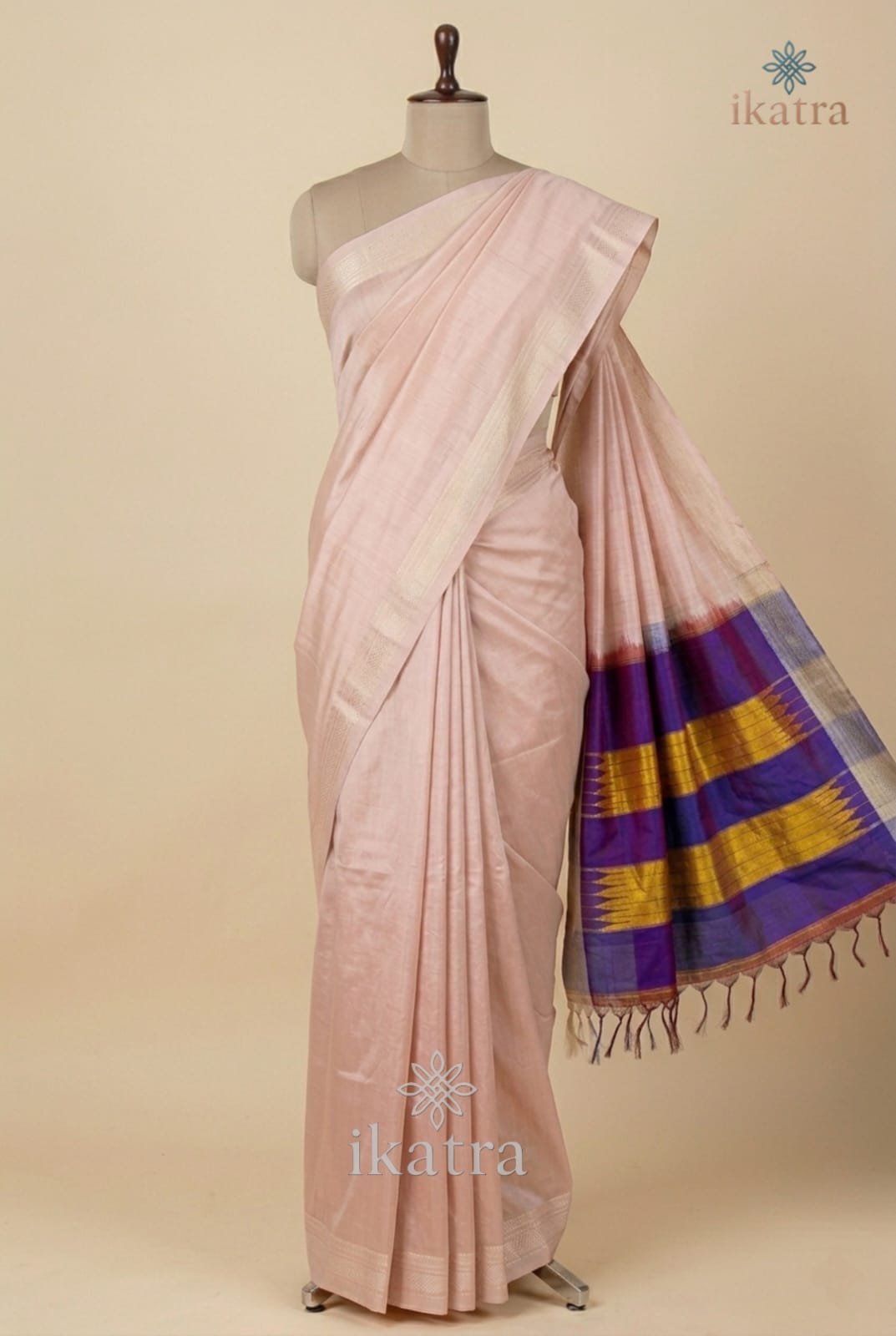 Ilkal Fancy Chikki Saree in Viscose Cotton with Rich Silk Pallu & Chikki Paras Border