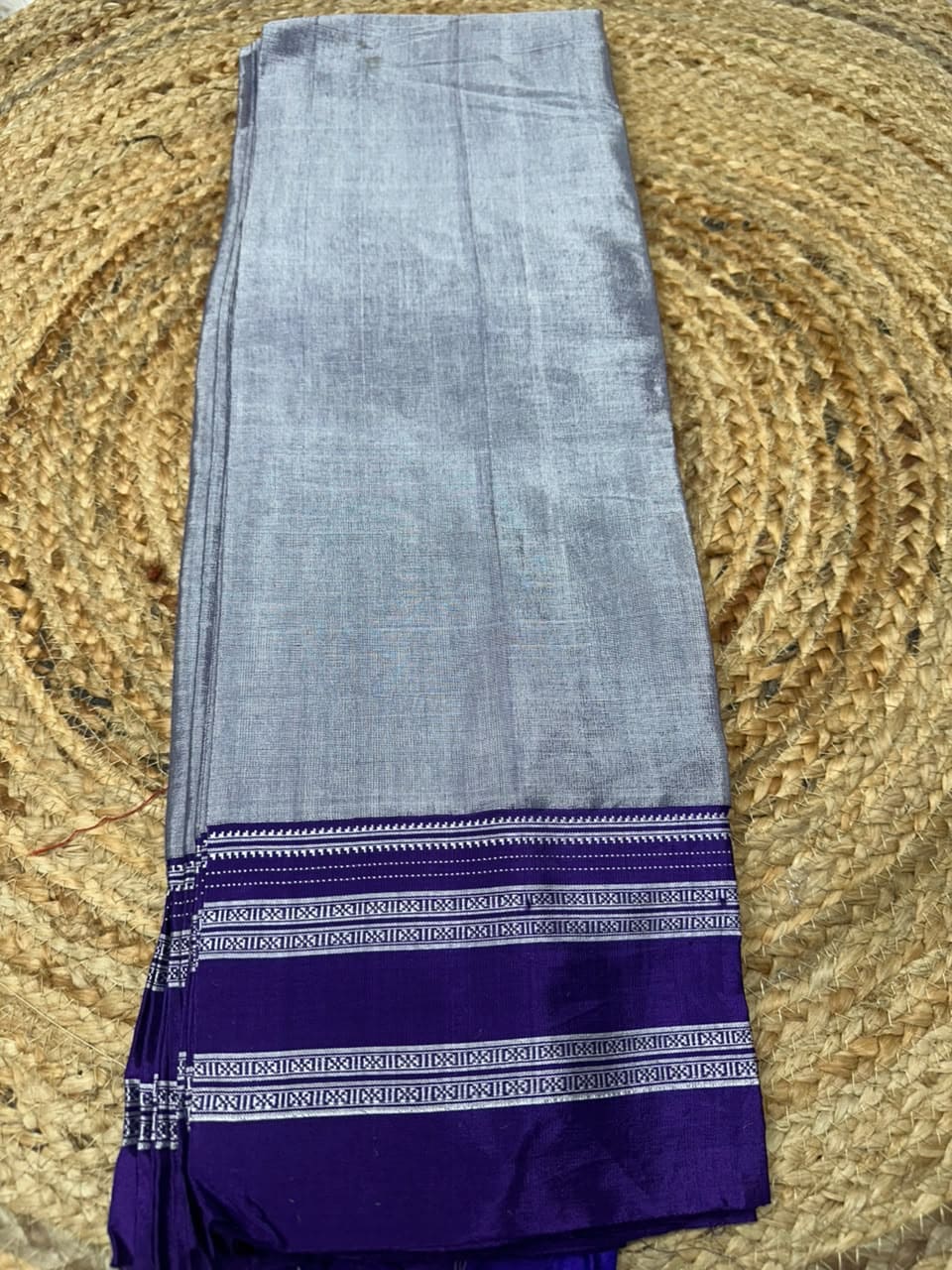 Handloom Ilkal Special Gayatri Saree – Viscose by Cotton with Silk Pallu - Image 2