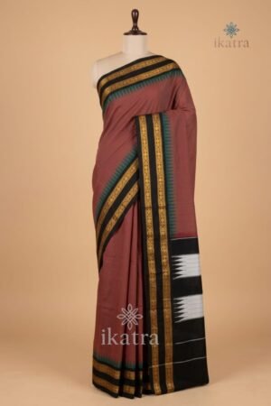 Rich Temple Border Dual Tone Ilkal Saree