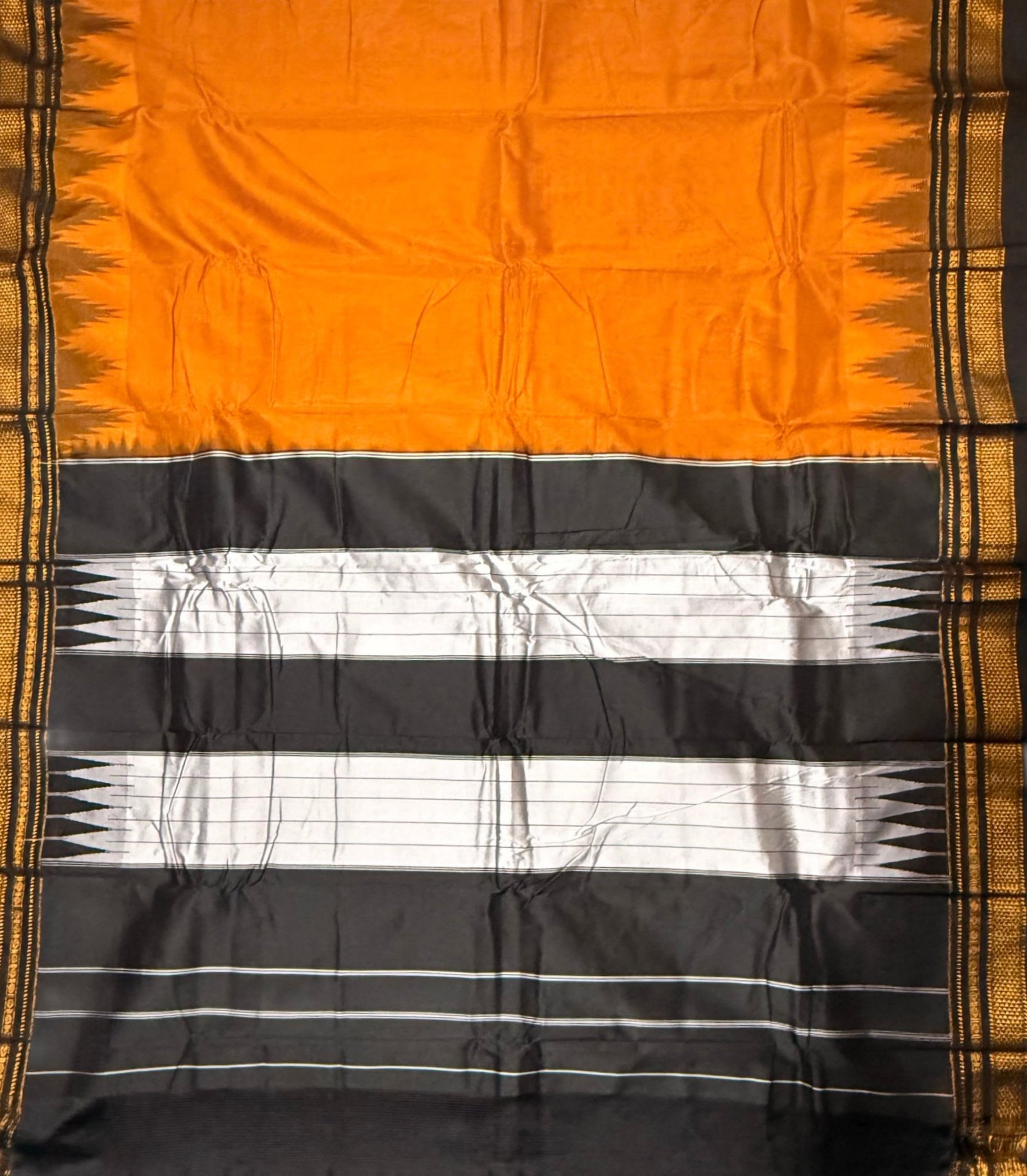 Ilkal Temple Gadwal Saree - Image 2