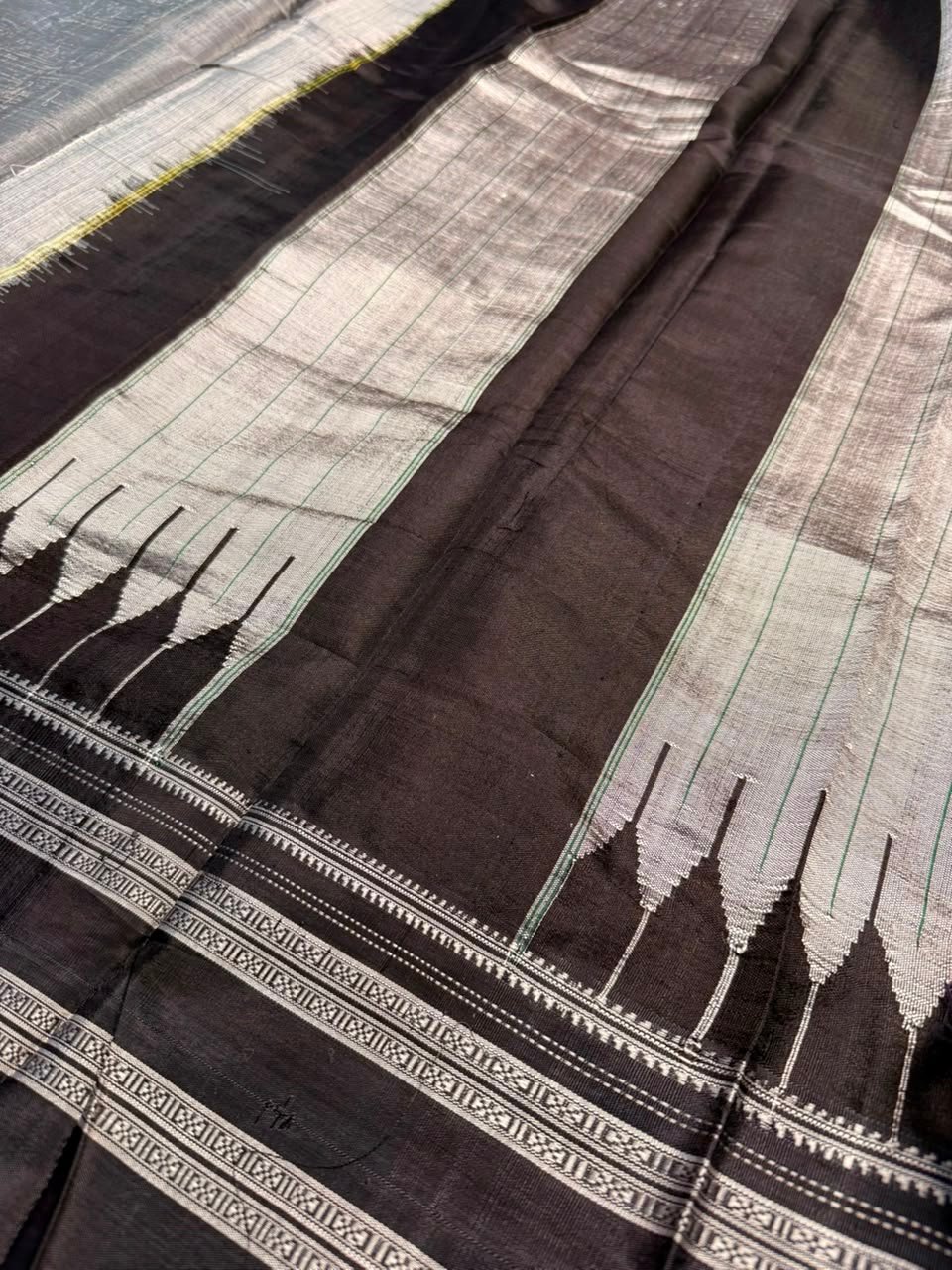 Handloom Ilkal Special Gayatri Saree – Viscose by Cotton with Silk Pallu - Image 5