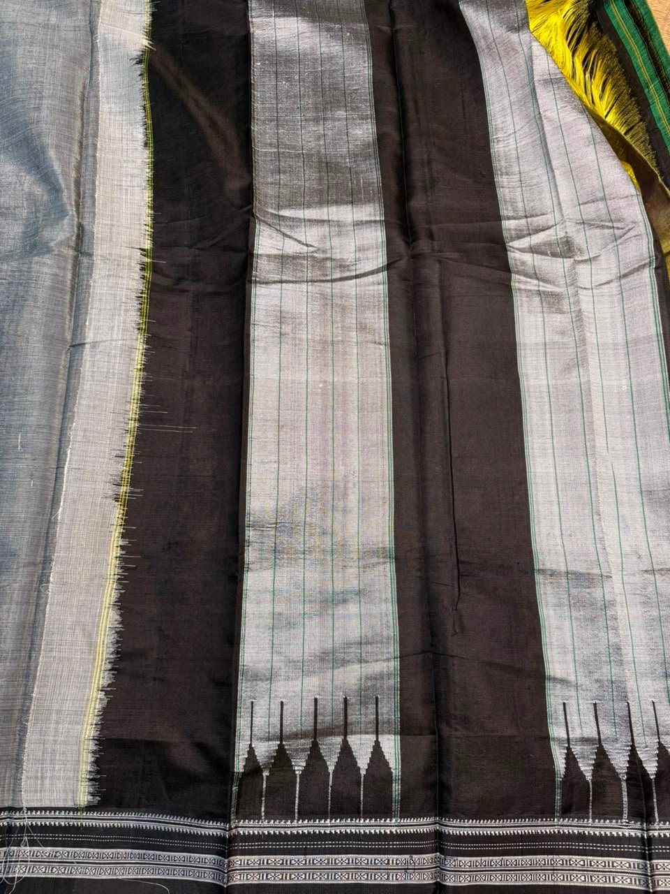 Handloom Ilkal Special Gayatri Saree – Viscose by Cotton with Silk Pallu - Image 3