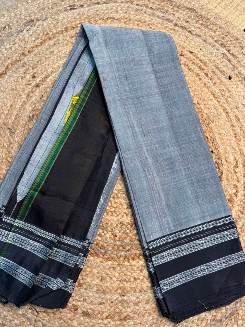 Handloom Ilkal Special Gayatri Saree – Viscose by Cotton with Silk Pallu - Image 2
