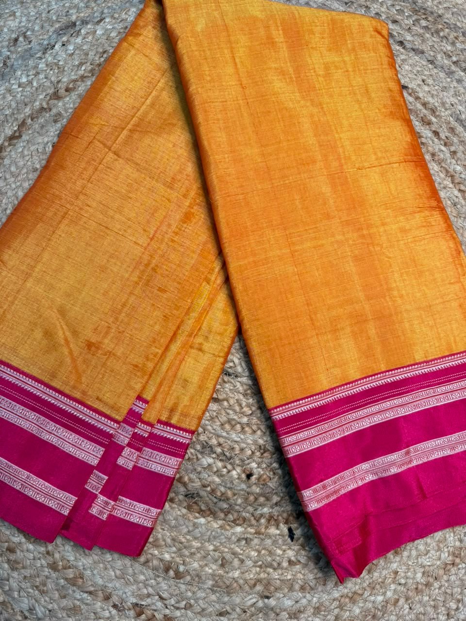 Handloom Ilkal Special Gayatri Saree – Viscose by Cotton with Silk Pallu - Image 2