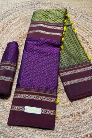 Khan Ilkal Saree – Traditional Elegance in Pure Cotton gonda pallu