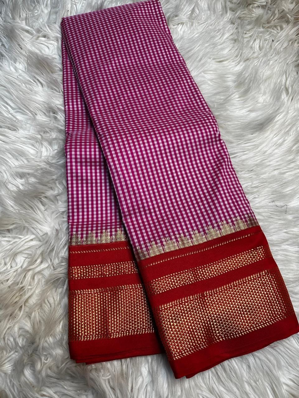 Temple Gadiwal Ilkal Saree – Elegant Traditional Wear with Tope Pallu - Image 4