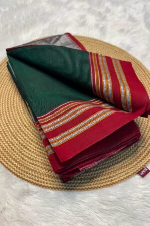 Ilkal Handloom Viscose Cotton Silk Saree – Special Gayatri Border | Ikatra