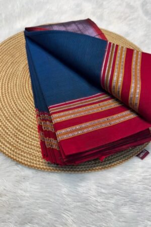 Ilkal Handloom Viscose Cotton Silk Saree – Special Gayatri Border | Ikatra