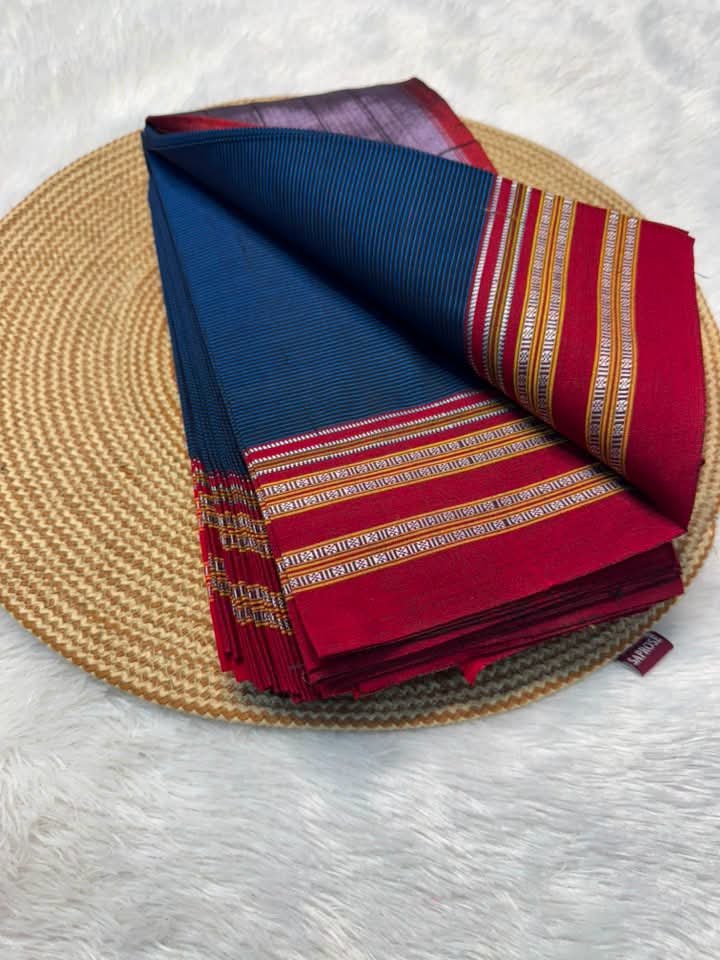Ilkal Handloom Viscose Cotton Silk Saree – Special Gayatri Border | Ikatra