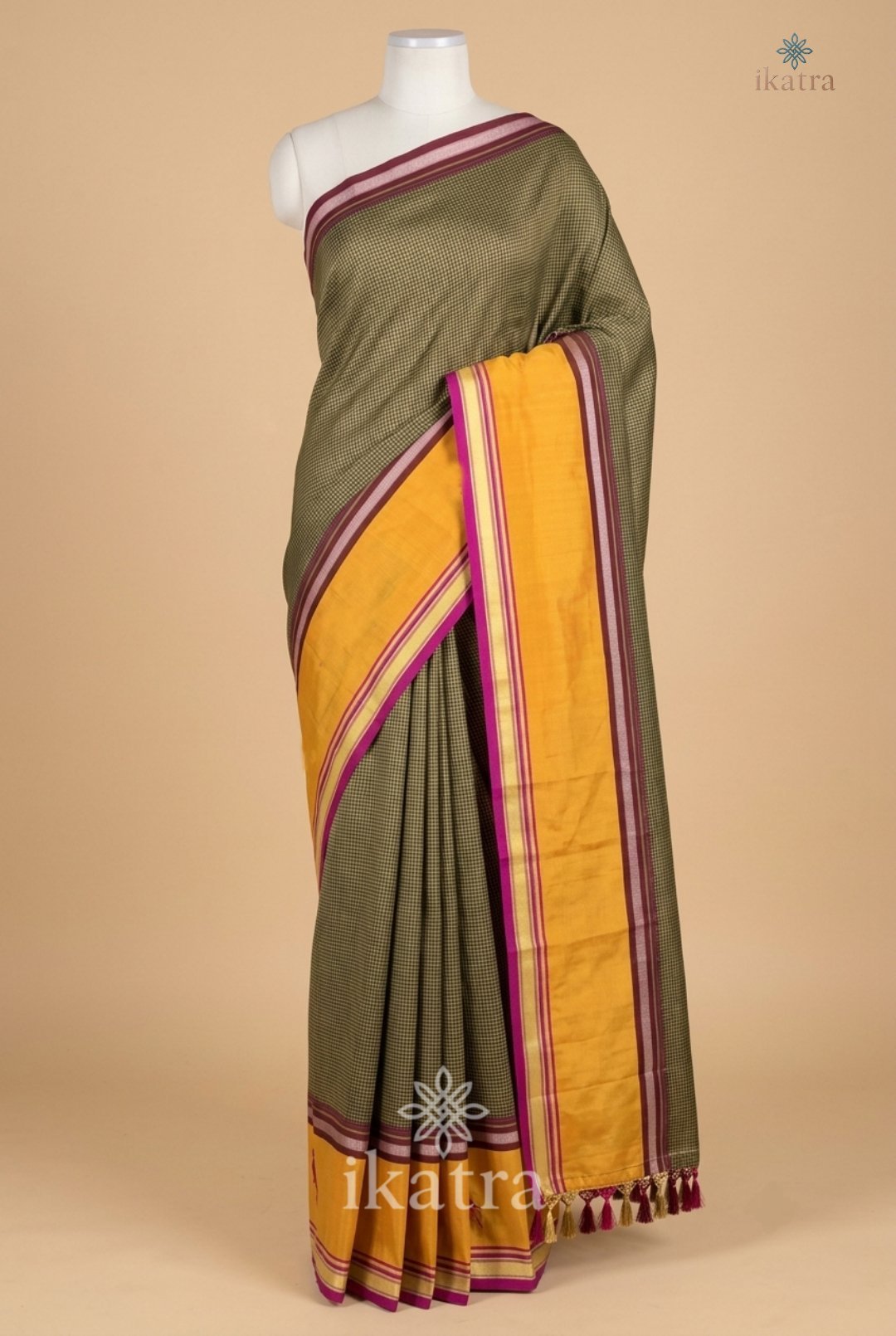 Khan Ilkal Saree – Traditional Elegance in Pure Cotton