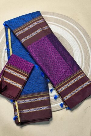Khan Ilkal Saree – Traditional Elegance in Pure Cotton gonda pallu