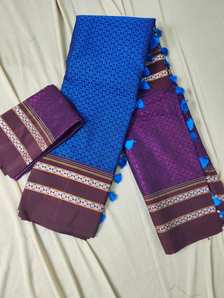 Khan Ilkal Saree – Traditional Elegance in Pure Cotton gonda pallu