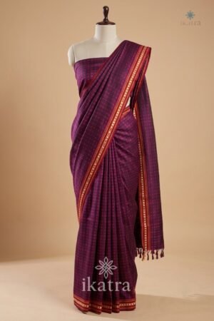 Special Khan Saree – Coin Design with Elegant Coin Border