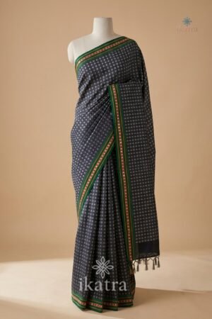 Special Khan Saree – Coin Design with Elegant Coin Border