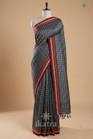 Special Khan Saree – Coin Design with Elegant Coin Border