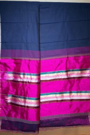 Fancy Chikki Handloom Ilkal Saree – Pure Silk Pallu with Chikki Paras Border