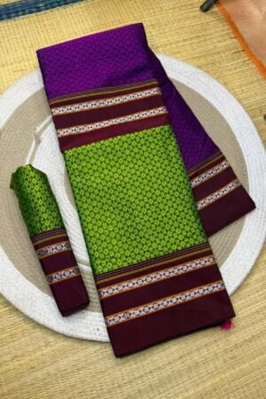 Khan Ilkal Saree – Traditional Elegance in Pure Cotton gonda pallu